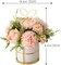 Fake Artificial Flowers in Vase Faux Peony Silk Hydrangea Flower Centerpieces Décor for Wedding Table Decoration